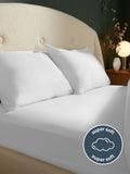 Silentnight white brushed cotton fitted sheet (British brand)