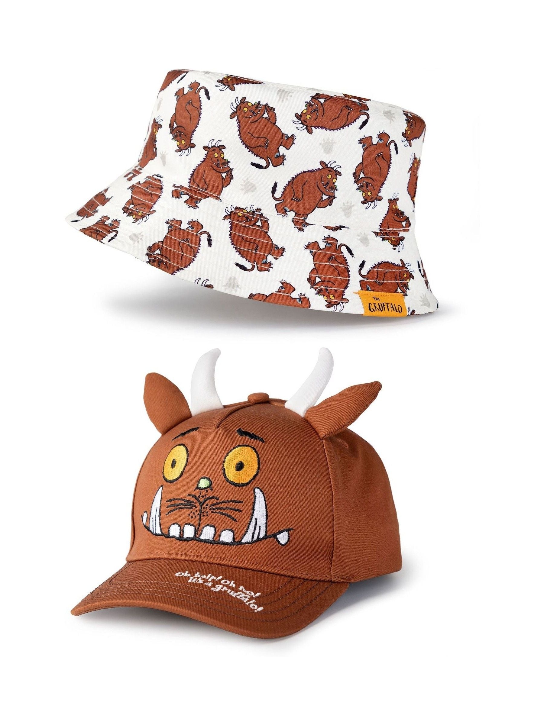 Vanilla Underground Gruffalo hat set bucket and cap, UK version