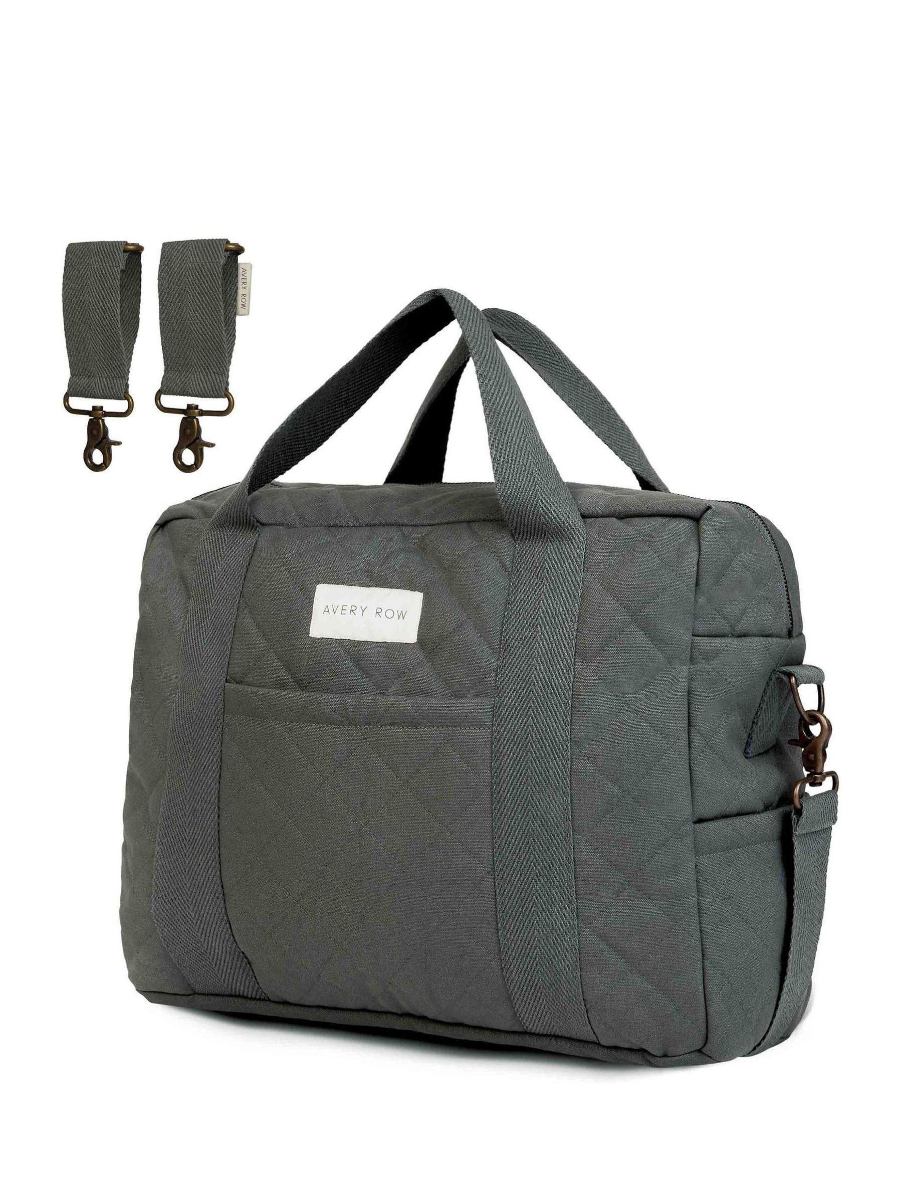 Avery Row Flint Grey changing bag (British brand)