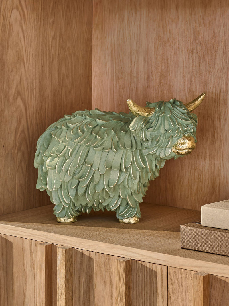 Bronze Hamish Highland Cow Small Ornament Home Decor