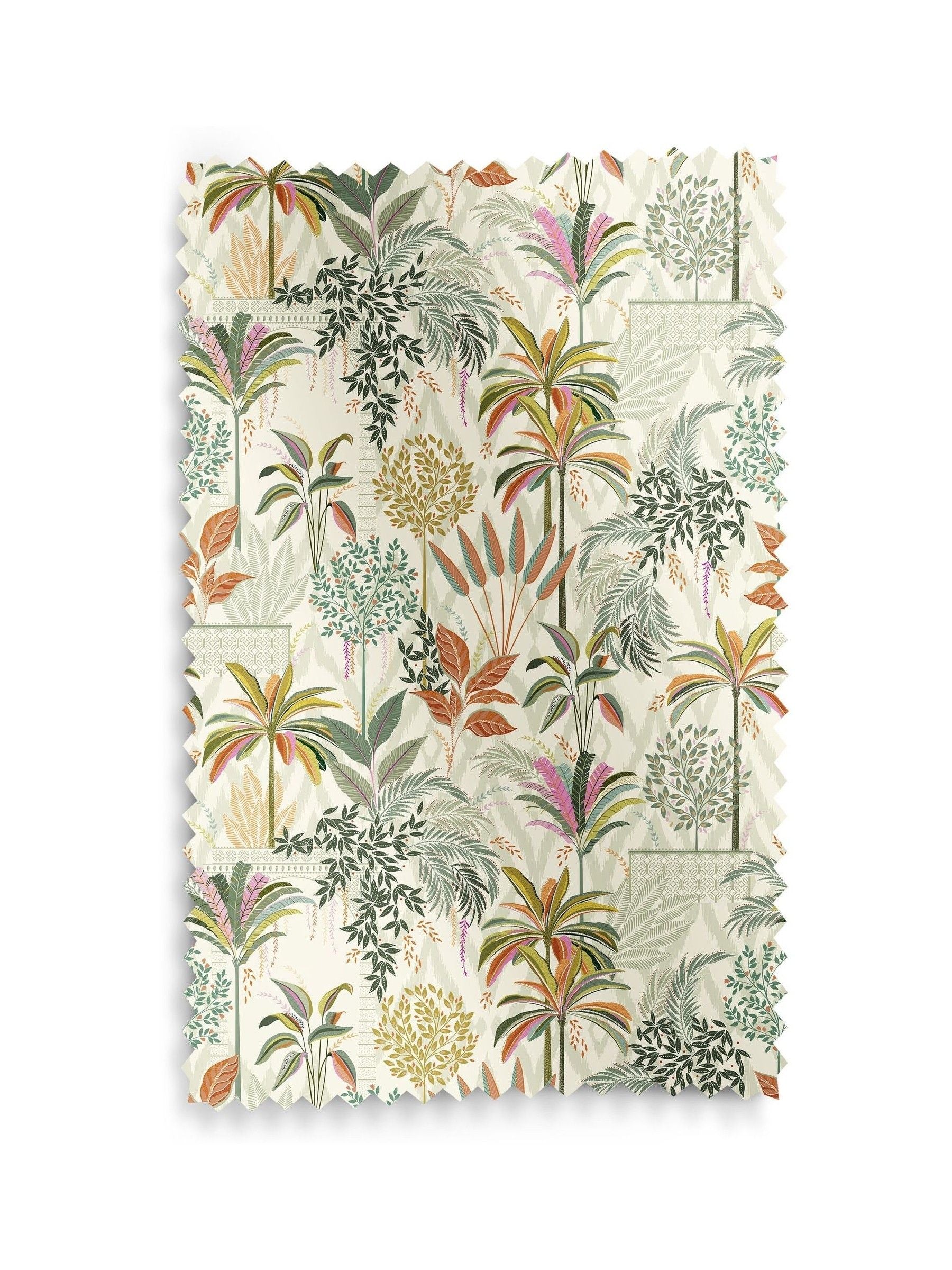 Sara Miller roman blind light stone palm garden cream, UK version