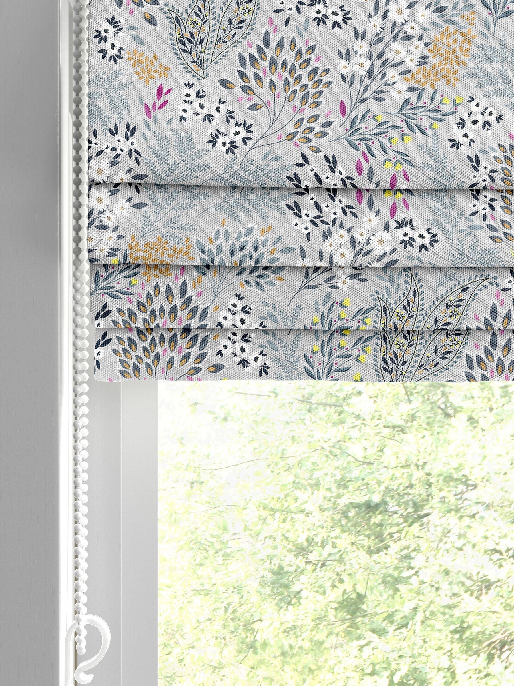 Sara Miller soft grey songbird roman blind - British product