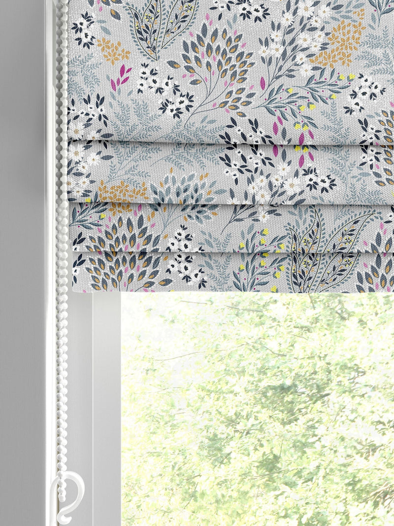 Sara Miller soft grey songbird roman blind - British product