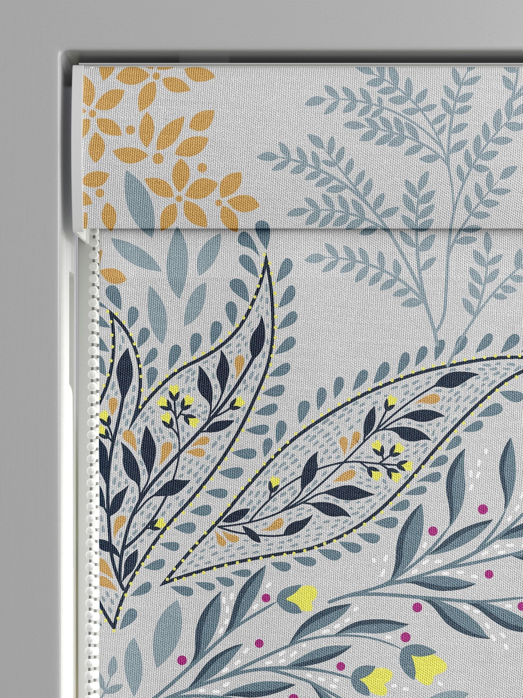 Sara Miller soft grey songbird roman blind - British product