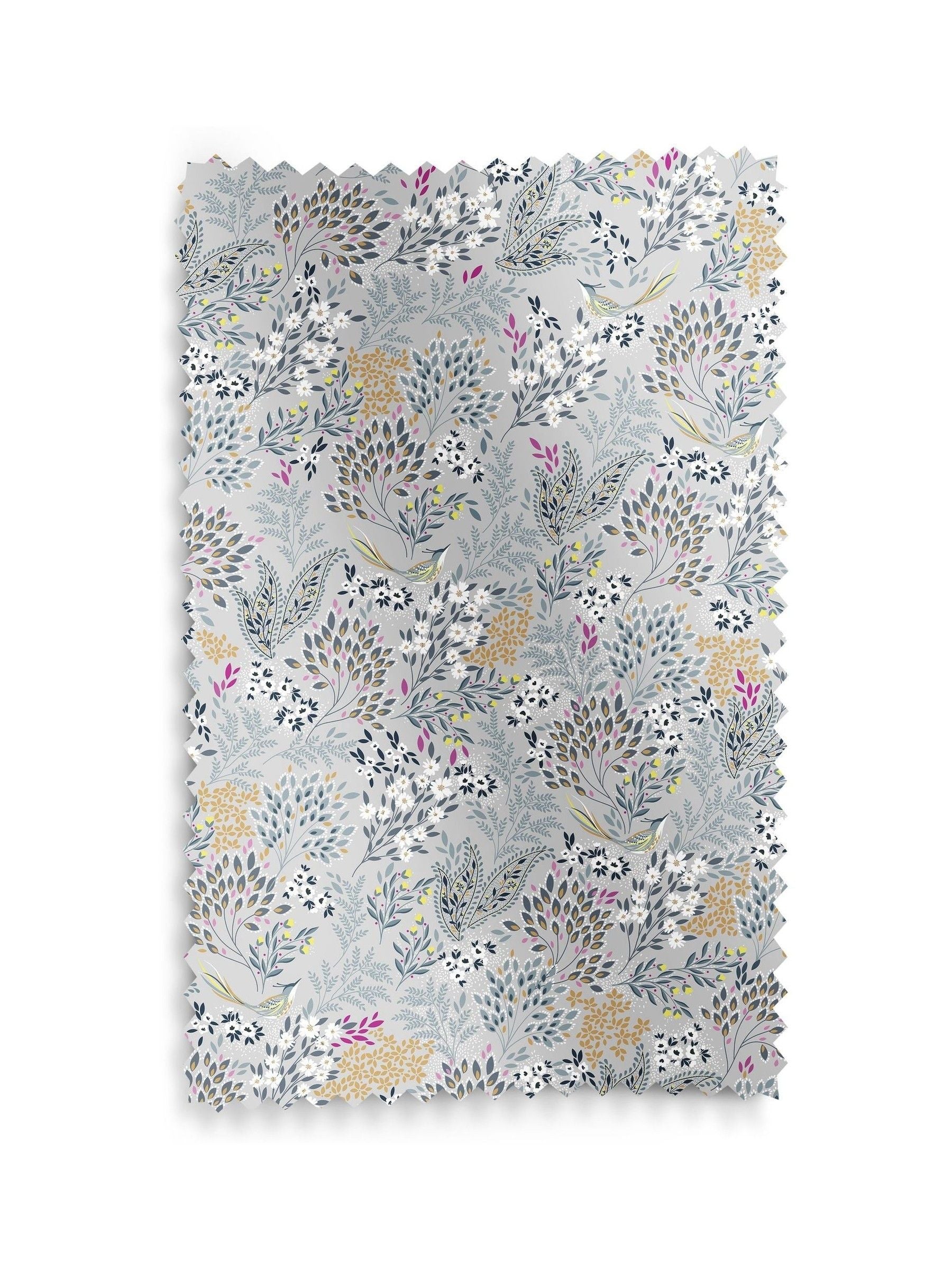 Sara Miller soft grey songbird roman blind - British product