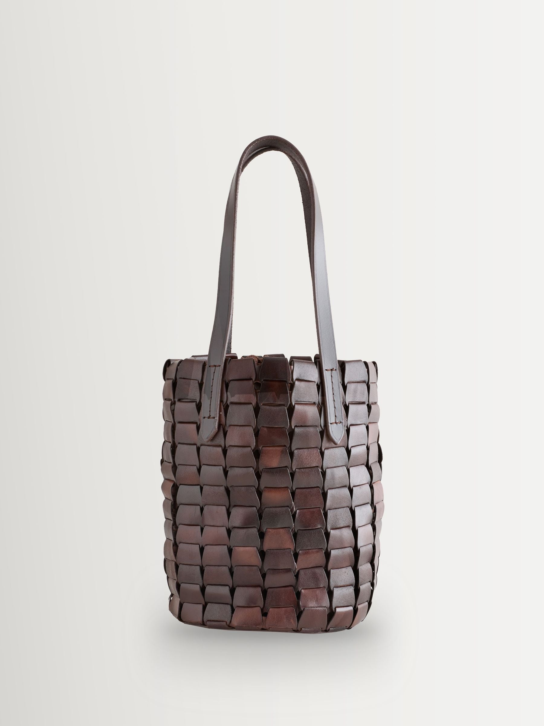 Dragon Diffusion bucket bag brown suede honey link, imported from the UK