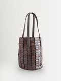 Dragon Diffusion bucket bag brown suede honey link, imported from the UK