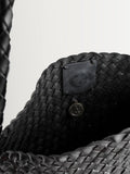 Dragon Diffusion black woven leather Santa Maria bag - British product