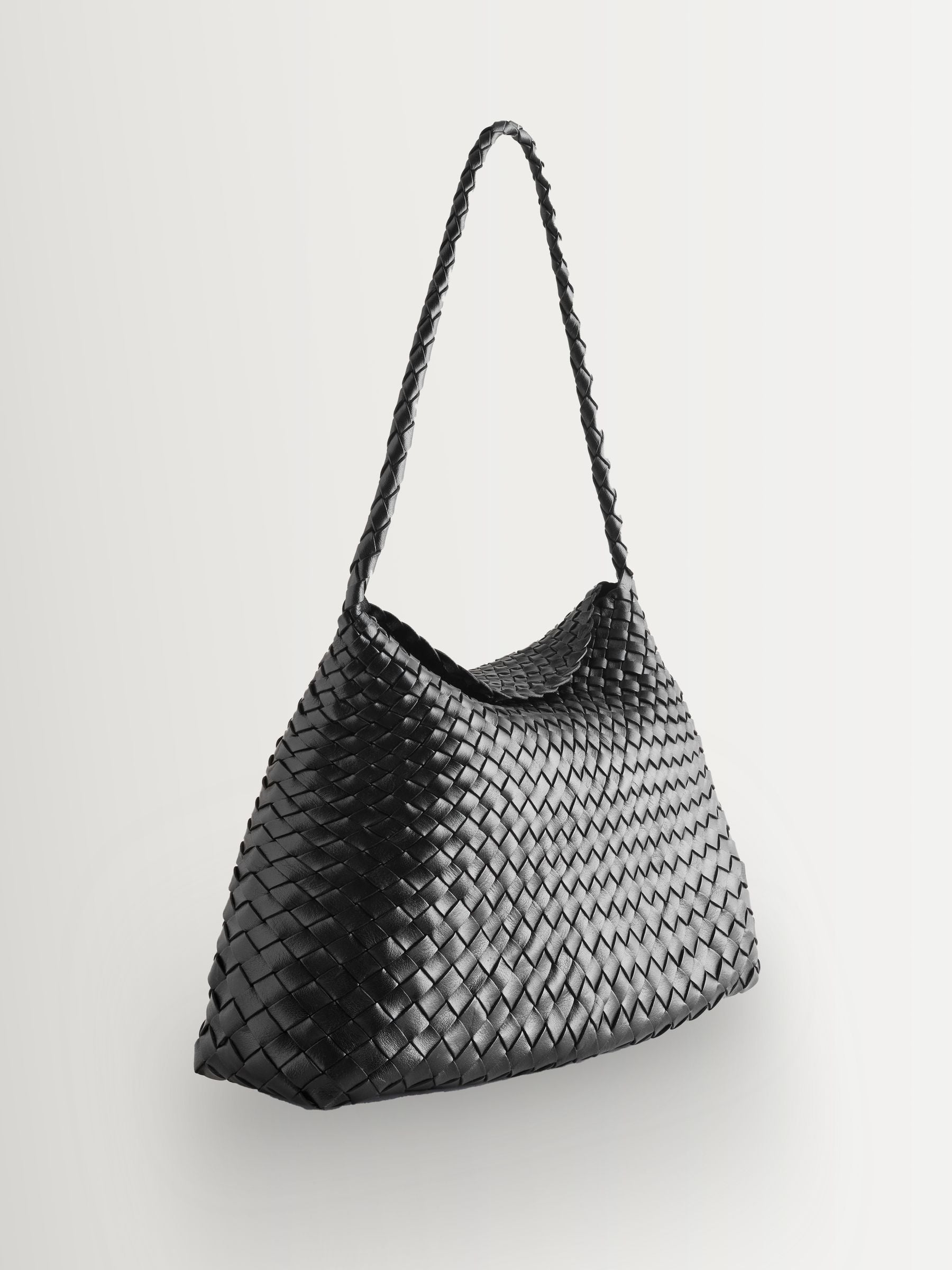 Dragon Diffusion black woven leather Santa Maria bag - British product