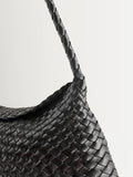 Dragon Diffusion black woven leather Santa Maria bag - British product