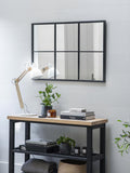 Garden Trading black Fulbrook mirror 100x70cm, UK version