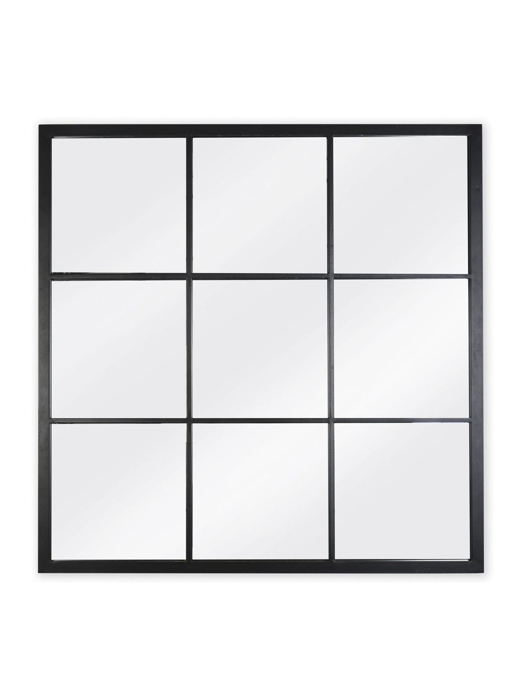 Garden Trading black Fulbrook wall mirror 90x90cm, UK version