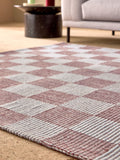 MADE.COM blue Juliette flatweave wool rug, UK version