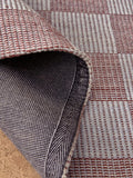MADE.COM blue Juliette flatweave wool rug, UK version