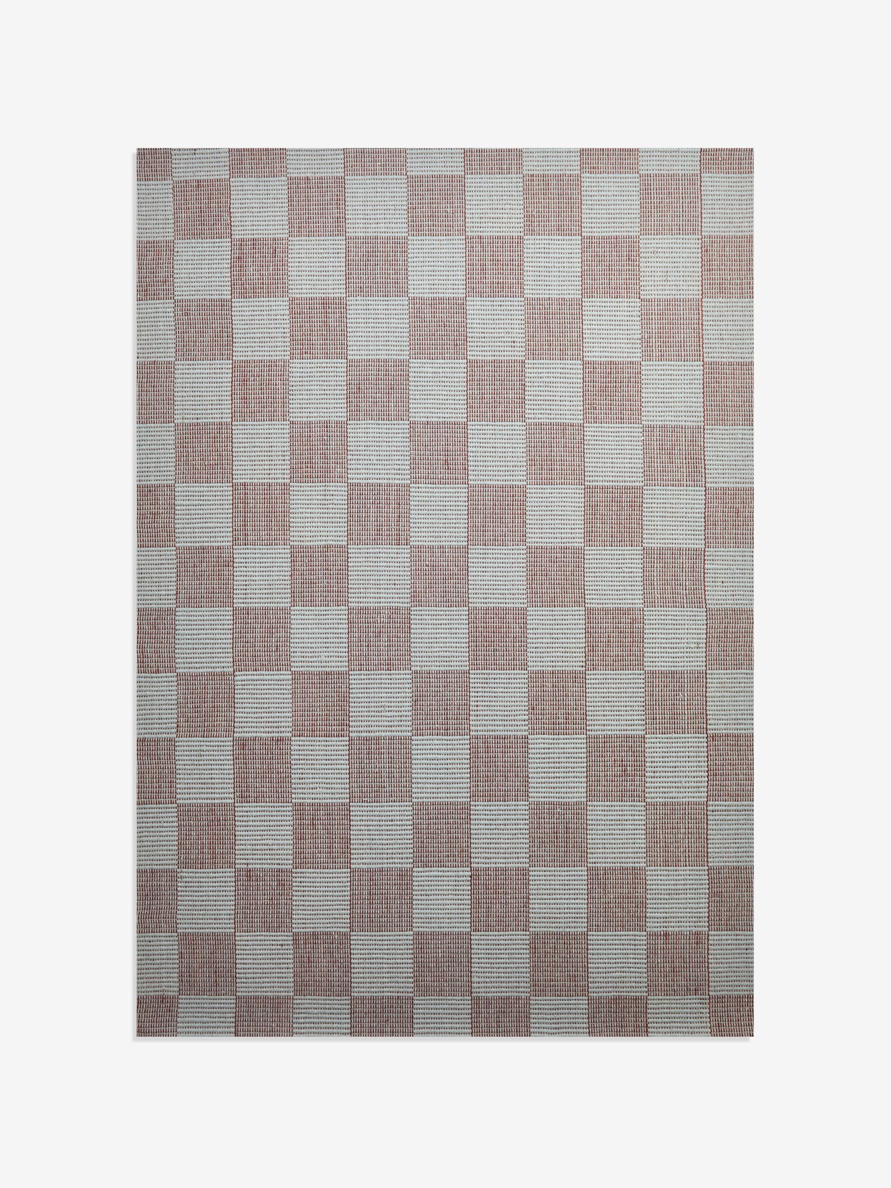 MADE.COM blue Juliette flatweave wool rug, UK version