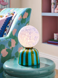 Eleanor Bowmer Blue/Green Striped Table Lamp