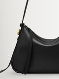 Tory Burch black Romy pebbled leather shoulder bag - British product