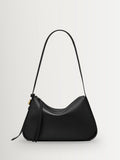 Tory Burch black Romy pebbled leather shoulder bag - British product