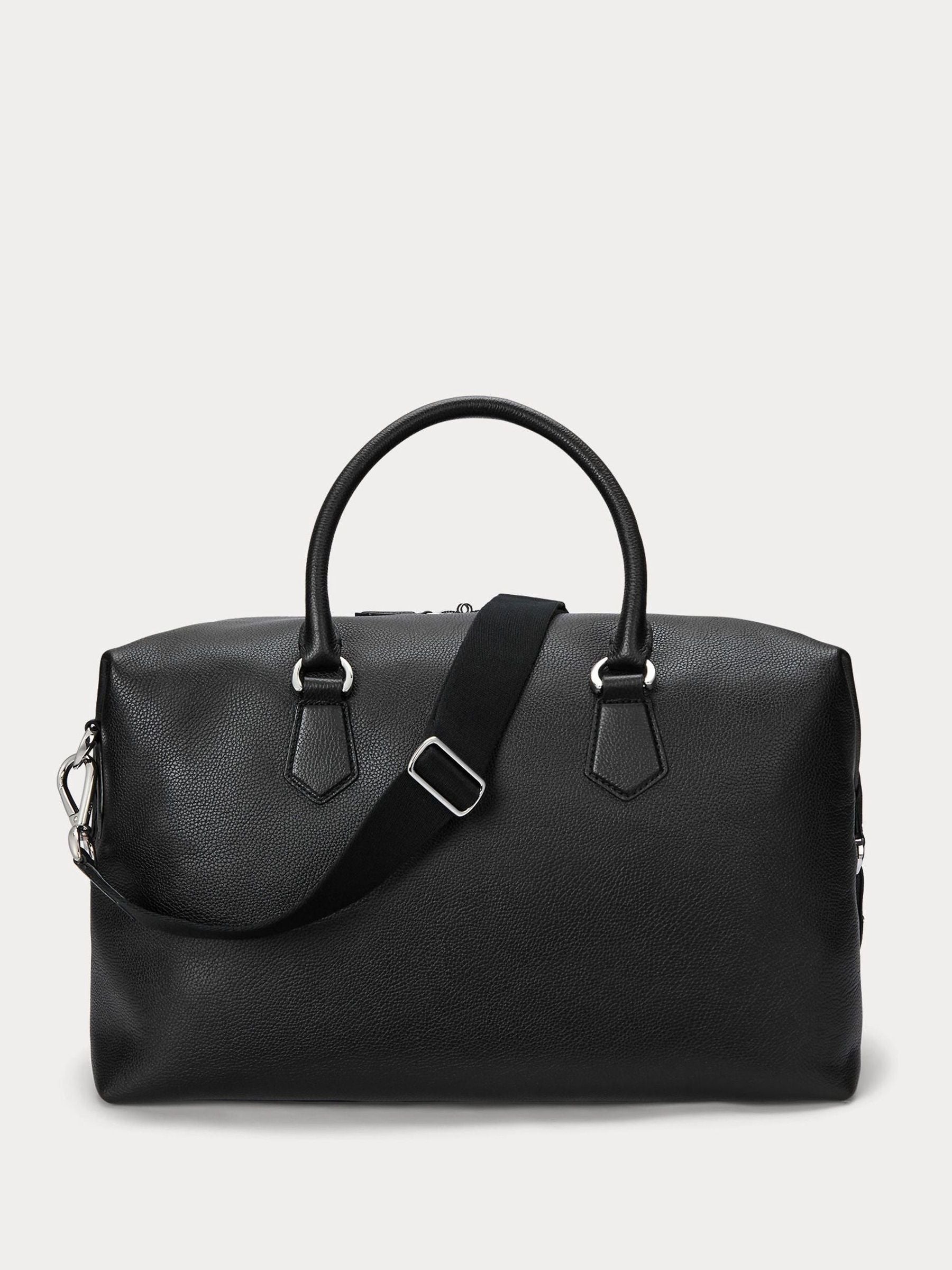 Polo Ralph Lauren black large leather duffle bag imported from the UK