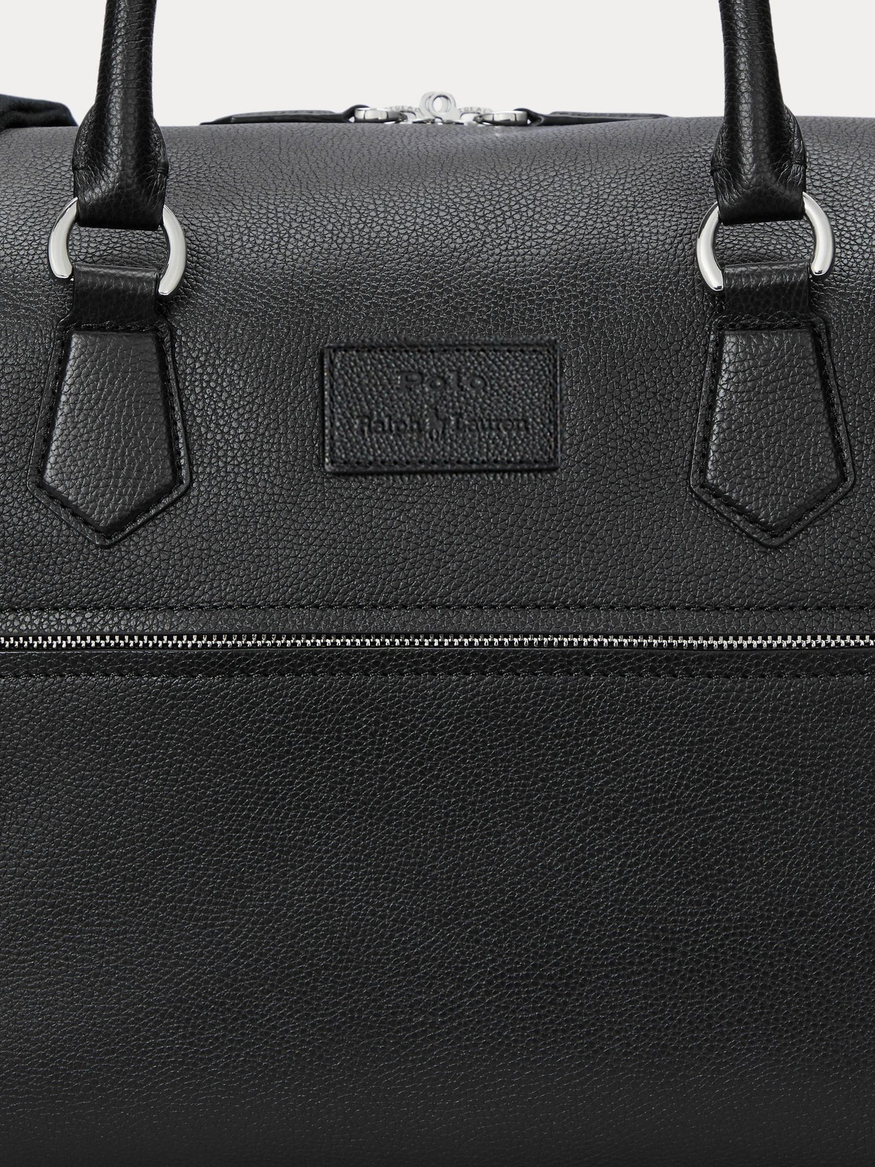 Polo Ralph Lauren black large leather duffle bag imported from the UK