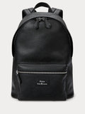 Polo Ralph Lauren black pebbled leather backpack (British brand)