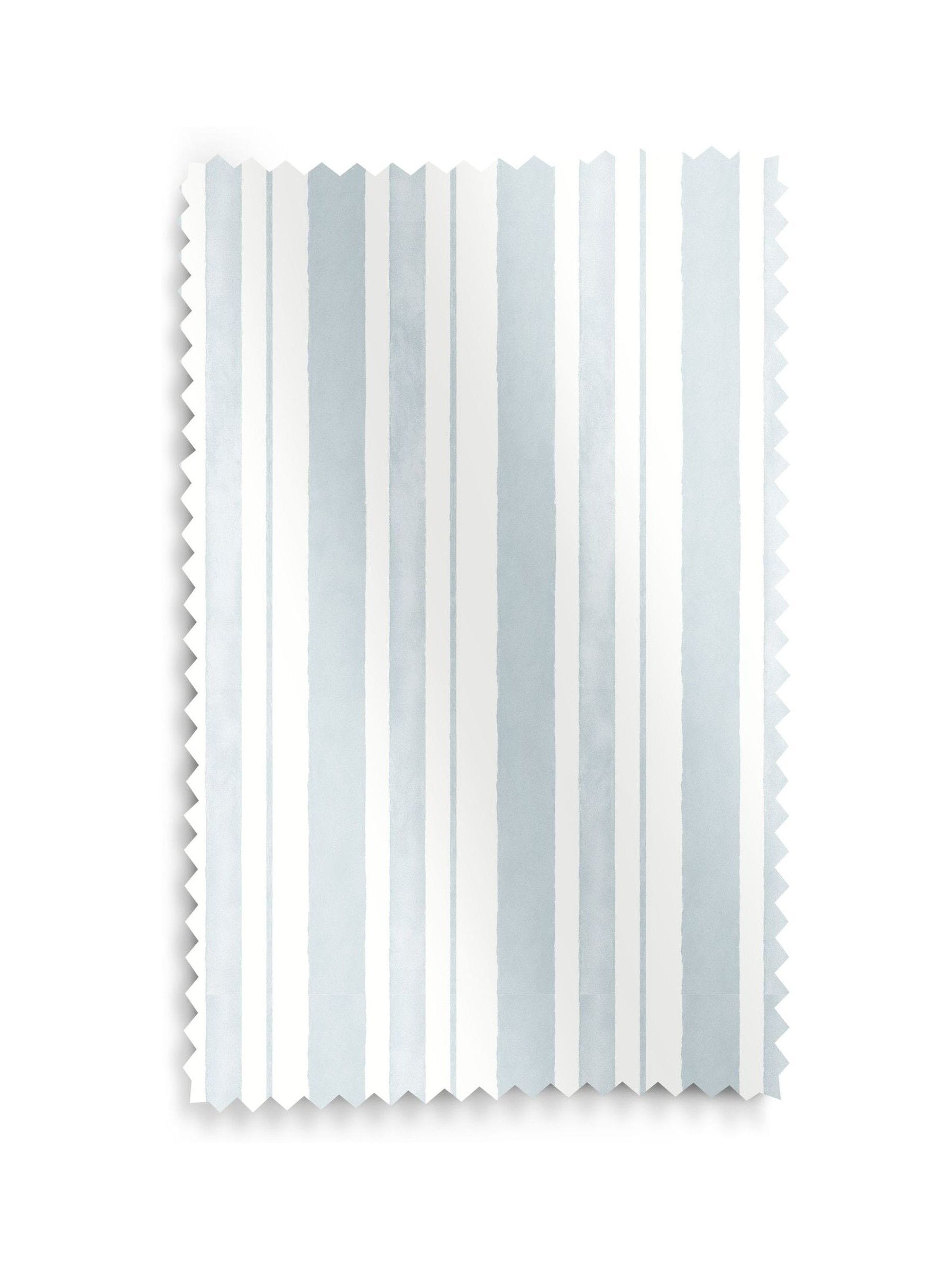 Shabby Chic blackout roller blind pale blue watercolour stripe (British brand)