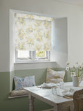 Shabby Chic yellow rose chintz blackout roller blind (British brand)