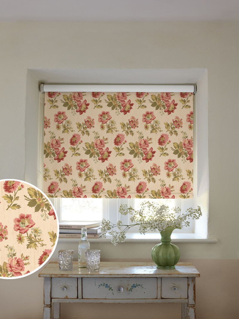 Shabby Chic by Rachel Ashwell Eloise vintage pink roller blind, UK version