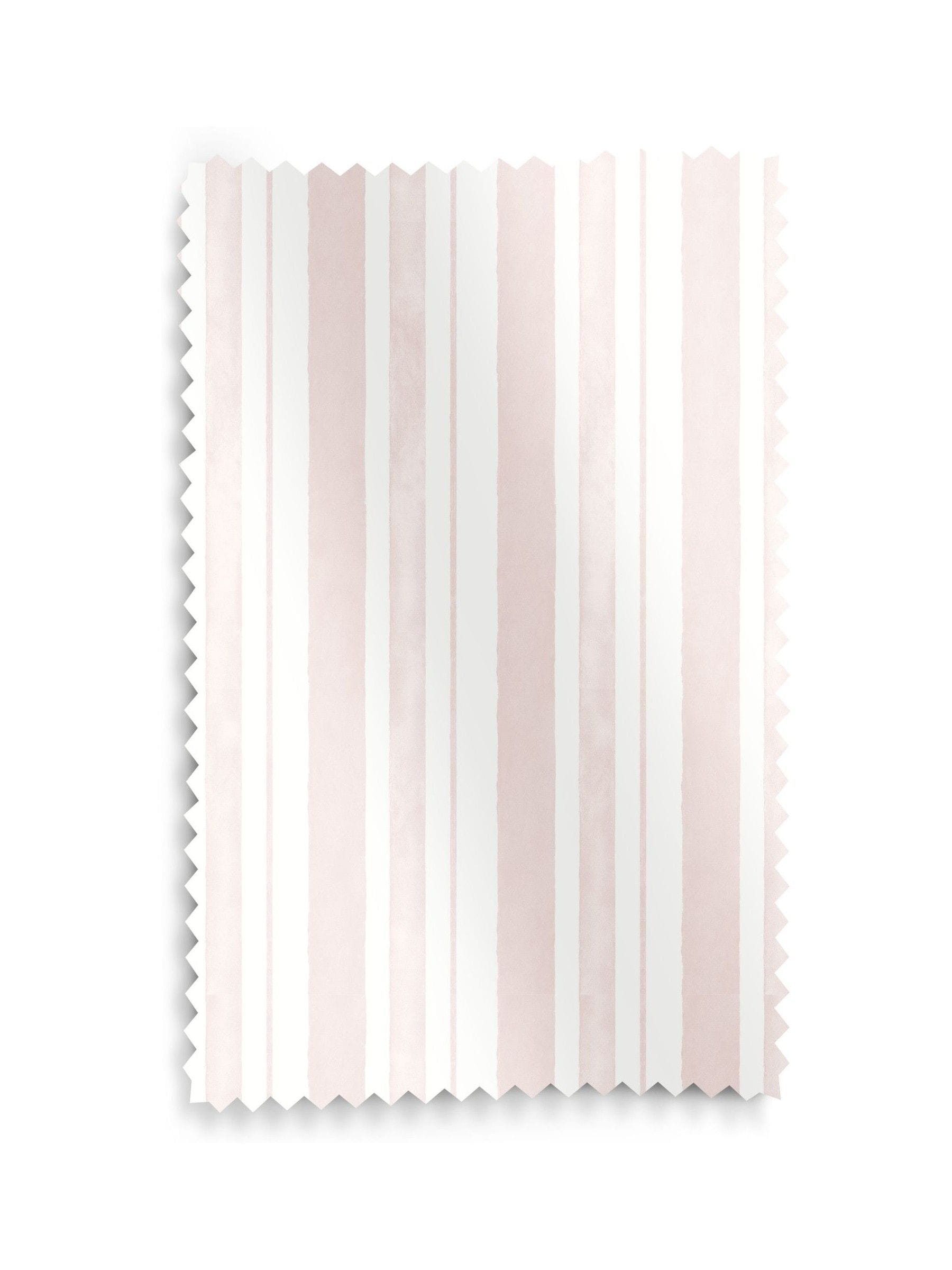 Shabby Chic blush pink watercolour stripe made to measure roman blind - British product