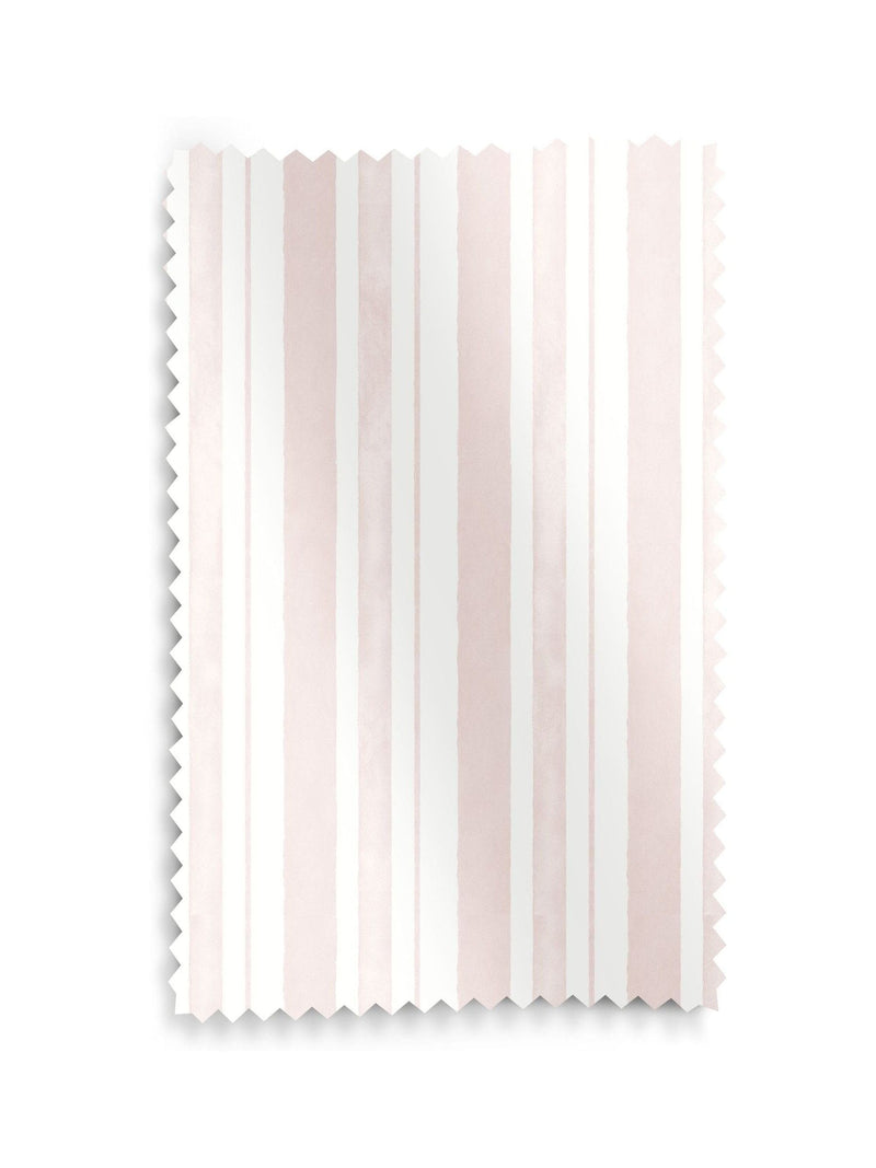 Shabby Chic blush pink watercolour stripe made to measure roman blind - British product