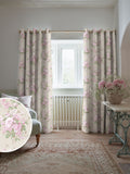 Shabby Chic pink rose chintz made to measure curtains - British product