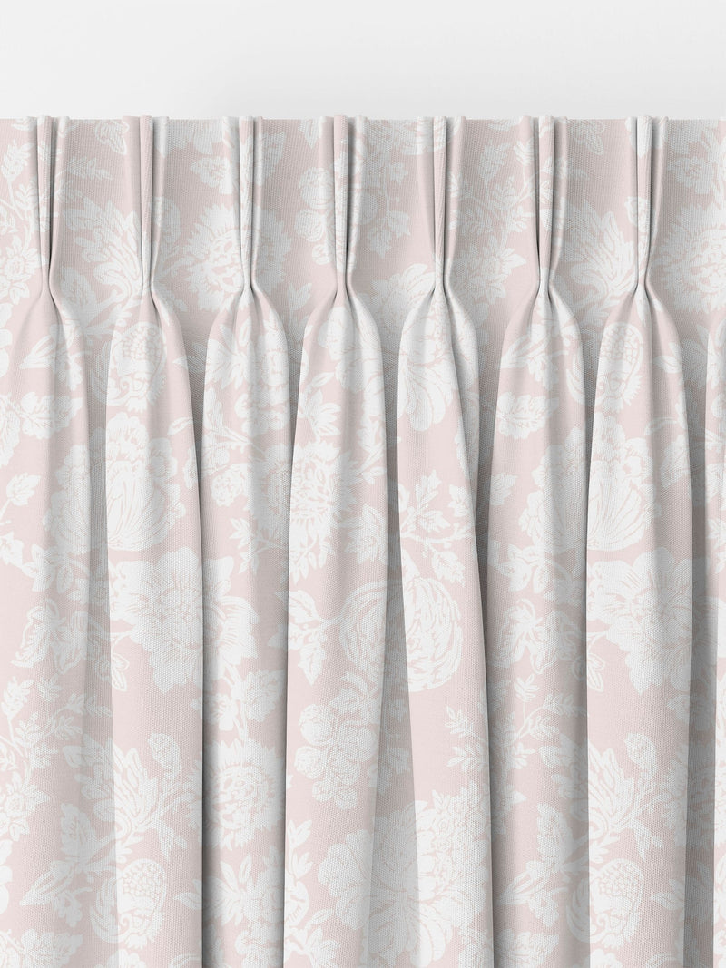 Shabby Chic dusky pink stipple made to measure curtains - British product