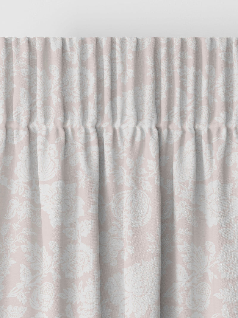 Shabby Chic dusky pink stipple made to measure curtains - British product