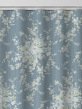 Shabby Chic dusky blue floral curtains 100% cotton - British product