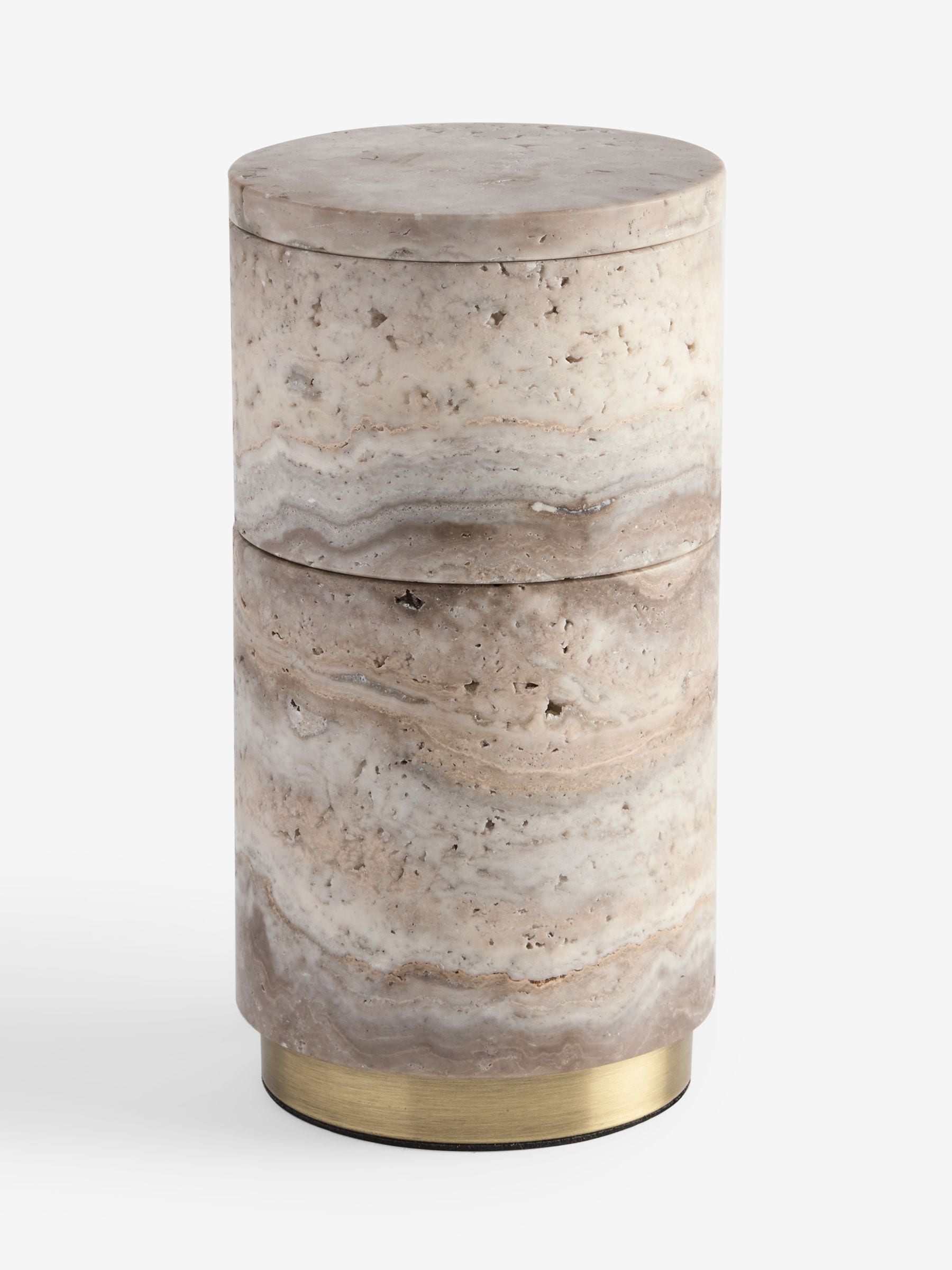 Grey Marble N. premium stacking storage jars 18cm - British product