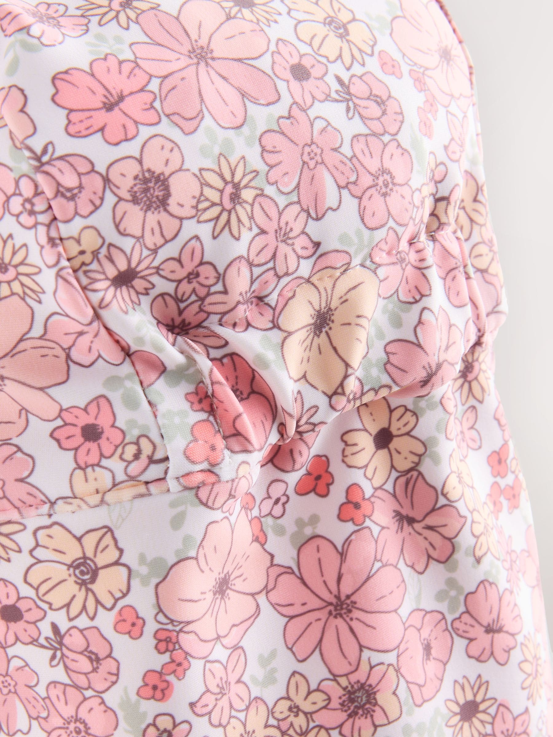 Coral floral swim legionnaire hat children 3mths-10yrs, imported from the UK