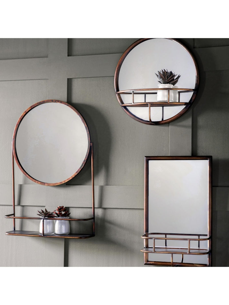 Gallery Home Millton rectangle bathroom mirror 48cm, UK version