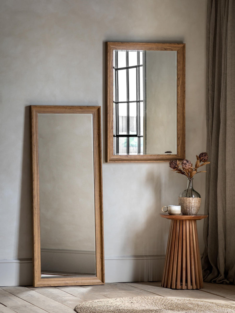 Gallery Home Light Wood Fraisner Rectangle Mirror