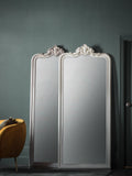Gallery Home Silver Cagna wall mirror light 190cm height, UK version