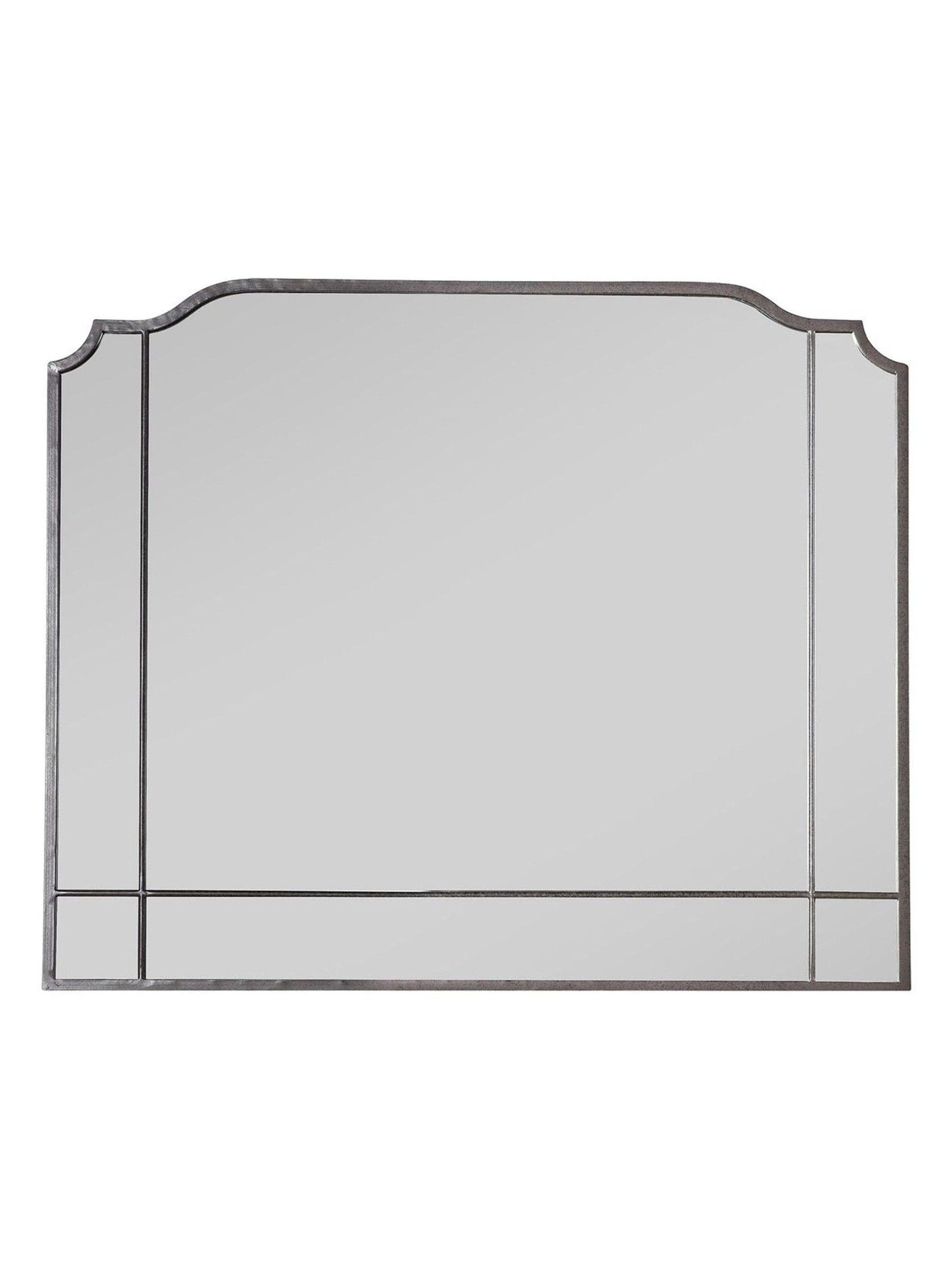 Gallery Home Grey Wardstone Overmantel Mirror, imported from the UK