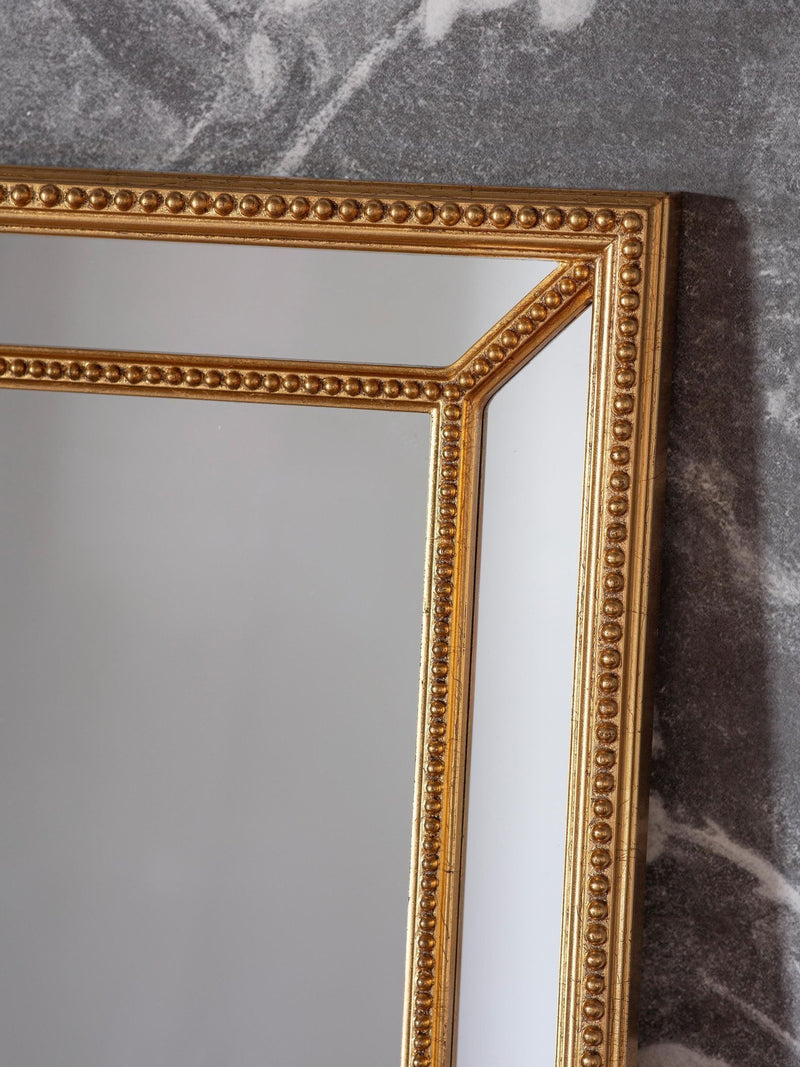 Gallery Home Gold Sinvello Rectangle Mirror 121cm x 80cm, UK version