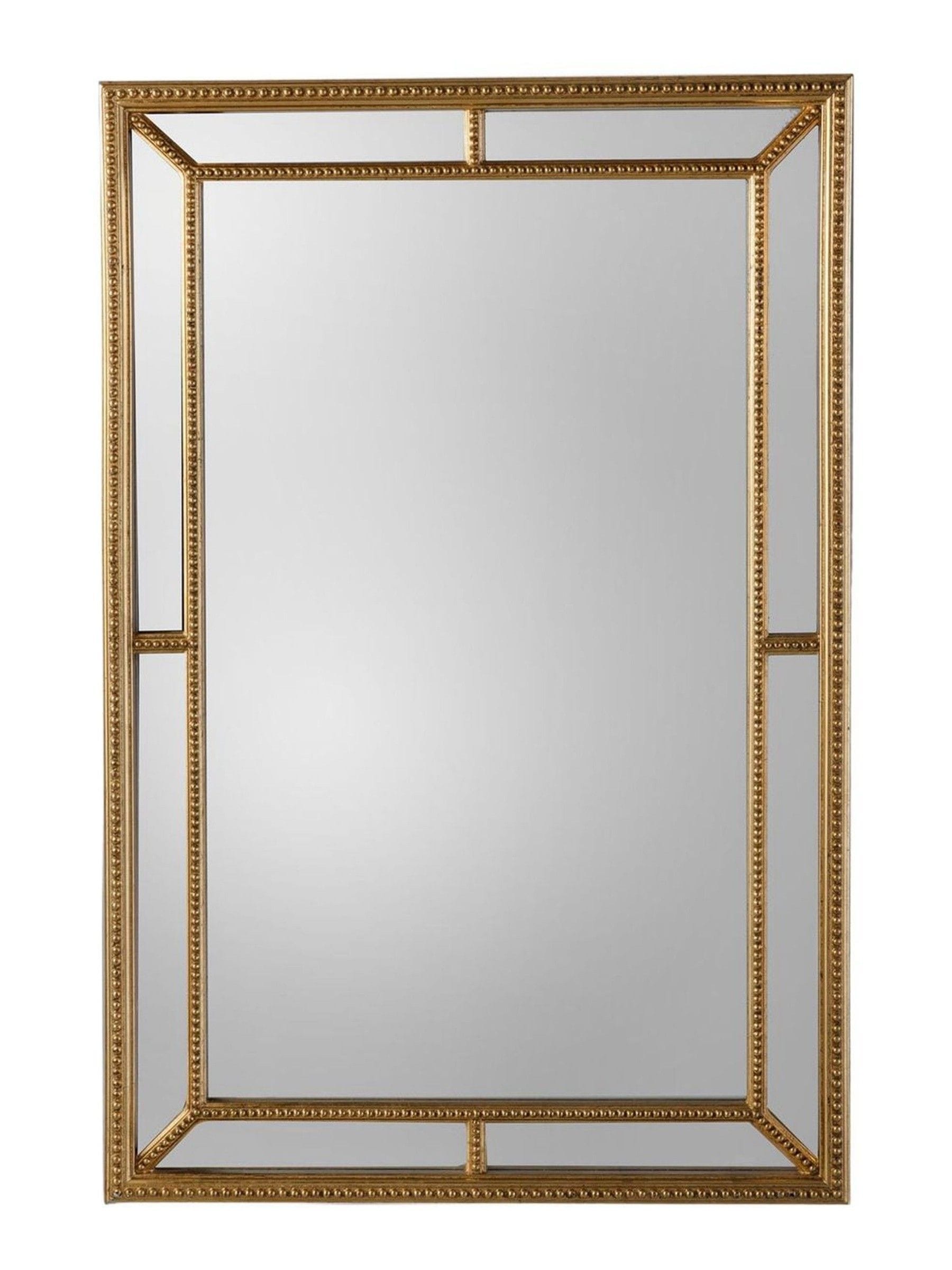 Gallery Home Gold Sinvello Rectangle Mirror 121cm x 80cm, UK version