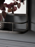 Gallery Home Grey Emrick overmantel mirror 106cm wide (British brand)