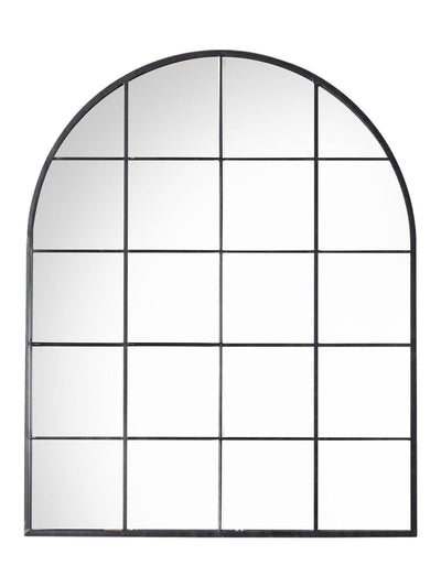 Gallery Home Hampford Bogen Spiegel Schwarz Wandspiegel 95x76cm