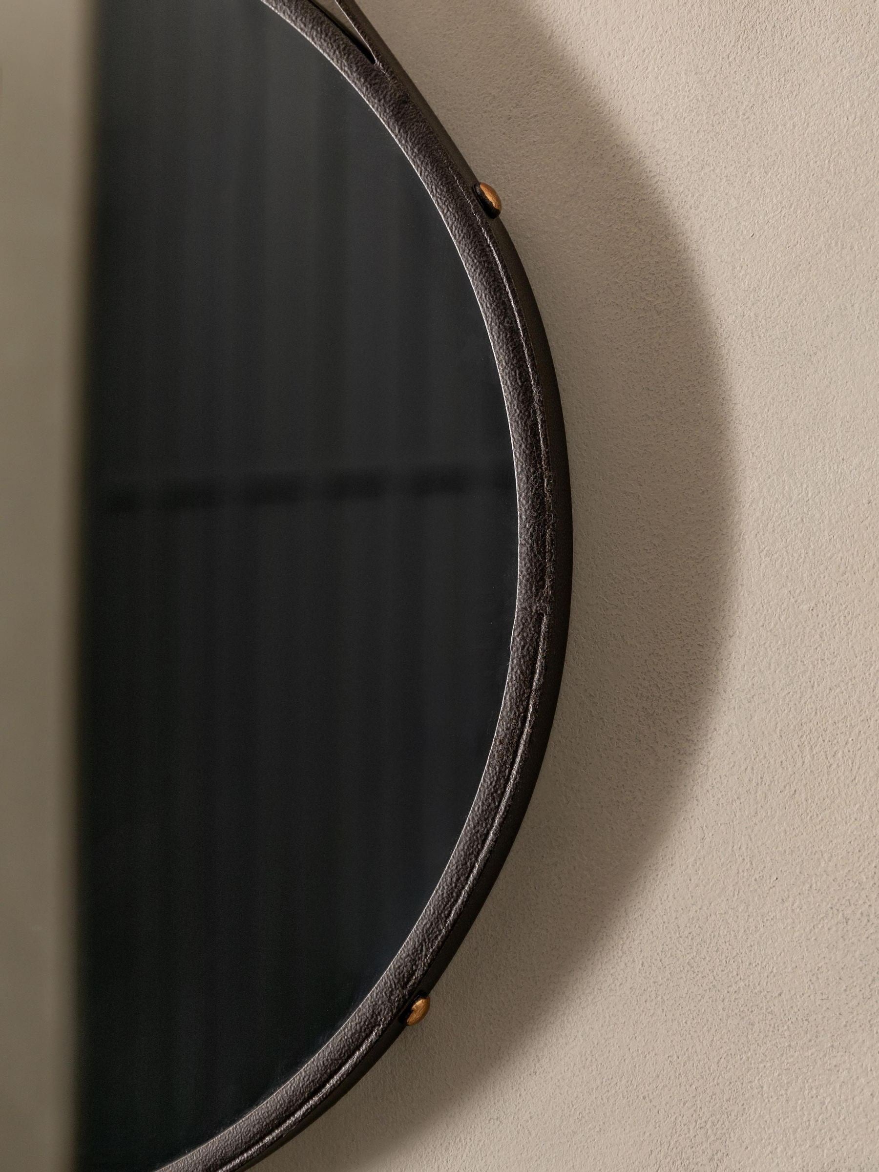 Bronze Broadway Round Mirror 91.5cm x 51cm, UK version