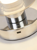 Searchlight table lamp chrome and smoked glass 15.5cm, UK version