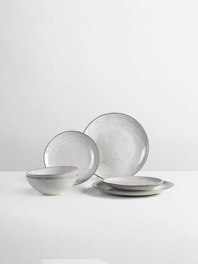 Next Broste Copenhagen Sand Nordic Ceramic Dinner Set for Two, Set of 2- Buy online at McGrocer