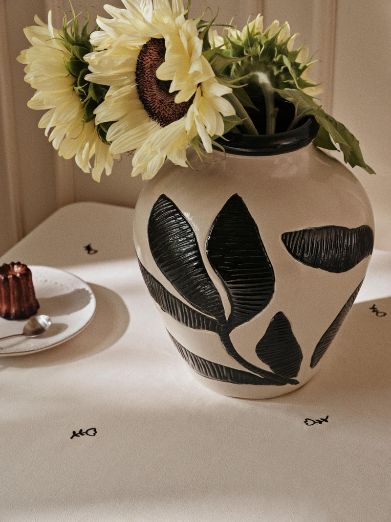 Broste Copenhagen Black Herbert Vase ONE - British product