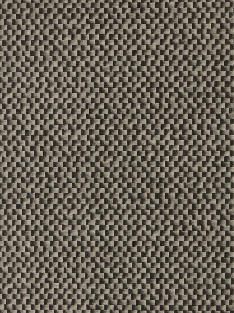 Harlequin Black Skiva wallpaper sample A4, imported from the UK