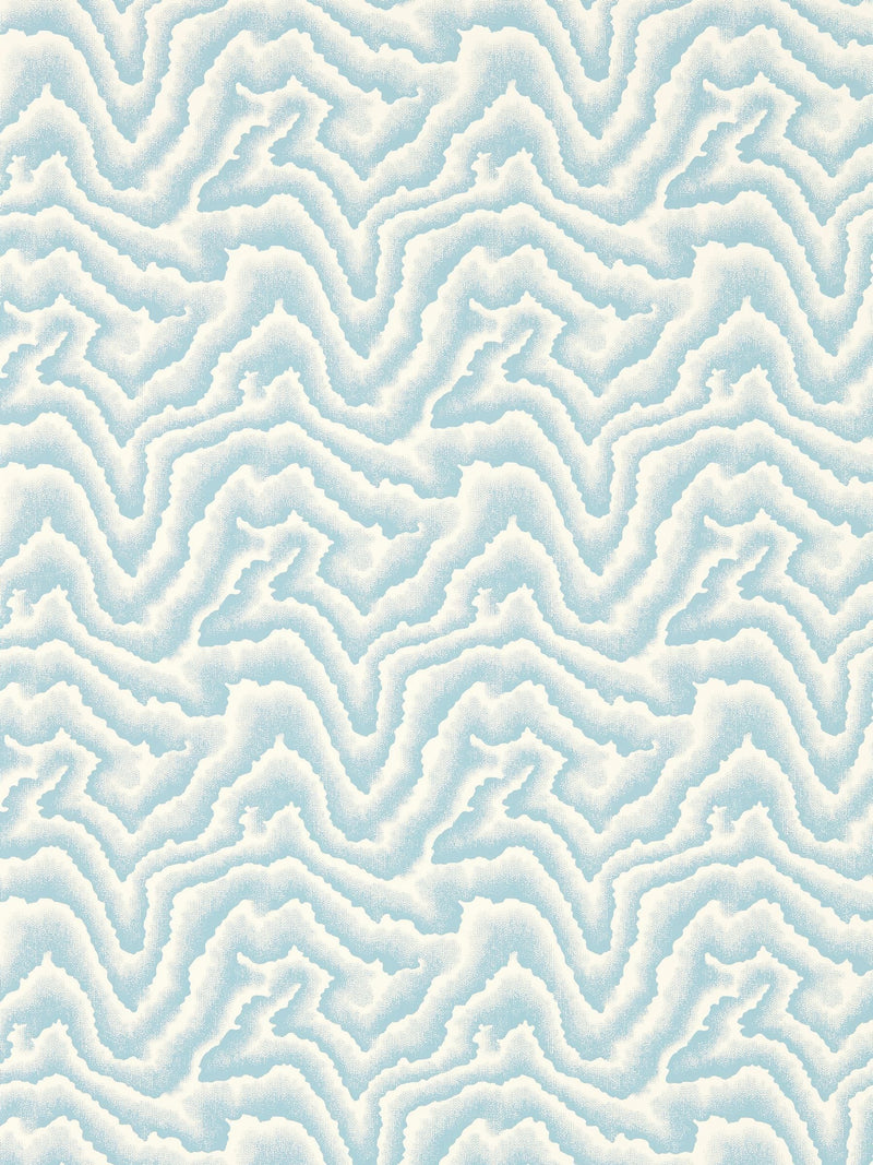 Harlequin wallpaper sample Blue Malachite Reflect A4, UK version